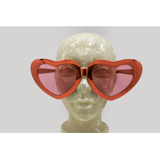 Huge Heart Sunglasses (Red)