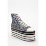 Deena & Ozzy Extreme Stripe Flatform-Sneaker