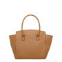 Tan wing plate tote bag