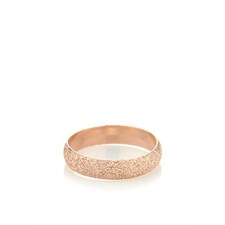 Rose Gold Sparkly Band Ring Carolina Bucci
