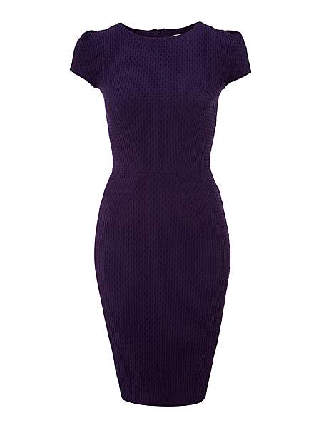 Dart detail rib dress