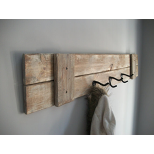 Coat Rack/ Farmhouse /rustic  grey weathered coat rack with 3 hooks