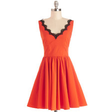 Orange You Vibrant Dress | Mod Retro Vintage Dresses | ModCloth.com