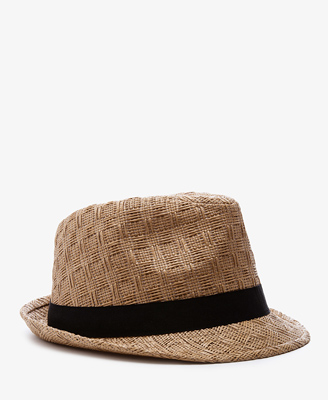 Patterned Straw Fedora | FO...