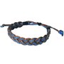 BIG SIZE Rare Unique Asian Vintage Art Handmade 100% Thai Buddha Fashion Style Brown Blue Color Cord Wristband Bracelet from Thailand