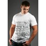 White THE URBAN MAN HEATHER TEE