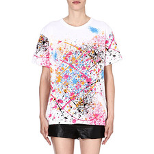 ELEVEN PARIS Splatter-print cotton t-shirt (Multi