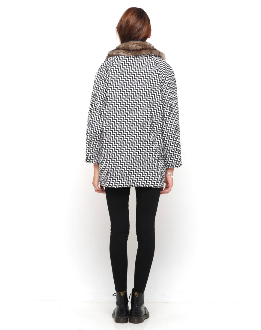 Buy Motel 90s Fur Collar Co...
