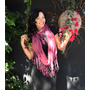 Sweet Virtues - Integrity Side Fringe Infinity Scarf in Maroon - show pony boutique
