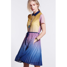 Ombre Pleated Shirtdress - Anthropologie.com