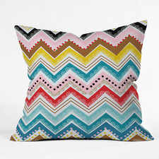 Khristian A Howell Nolita Chevrons Throw Pillow