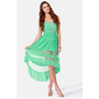 Pretty Mint Dress - Lace Dress - High-Low Dress - $59.00