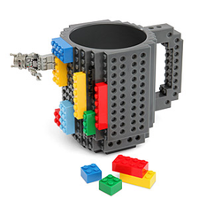 ThinkGeek :: Build-On Brick Mug