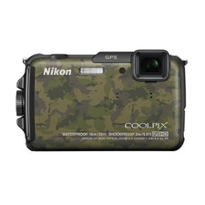 Nikon COOLPIX AW110 16 MP Waterproof Digital Camera with Built-In Wi-Fi (Camouflage): Camera & Photo