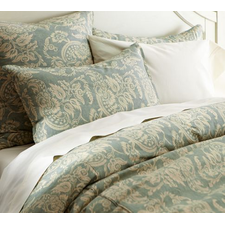 Alessandra Floral Reversible Duvet Cover & Sham - Porcelain Blue | Pottery Barn