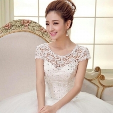 Sweet Princess Elegant Net Neck Ball Gown