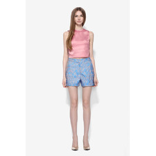 KE Light- Blue Floral Shorts
