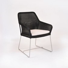 Wicker Dining Chair with Cushion