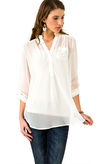 Blissful Chiffon Blouse
