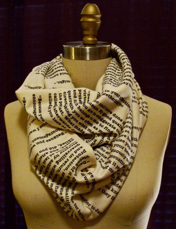 Pride and Prejudice Book Scarf