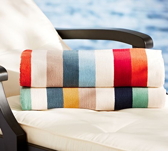 Casual Stripe Beach Towel |...