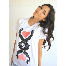 Princess Tina - Double Arms T-shirt (White)