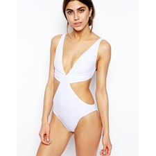 Deep Plunge Cut Out Swimsuit