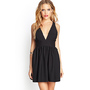 Mesh Plunge Skater Dress | ...
