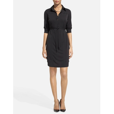 Classic Matte Jersey Shirtdress