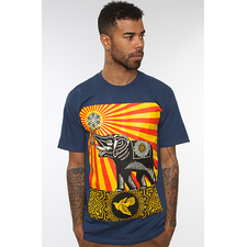 Obey Tee Peace Elephant Crew Blue- Karmaloop : Karmaloop.com - Global Concrete Culture