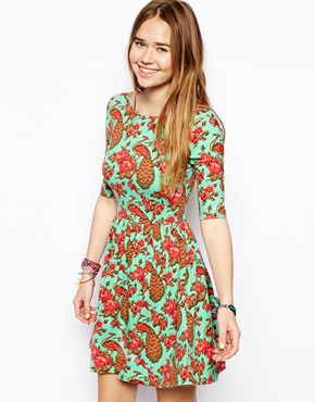 Skater Dress With Wrap Back...