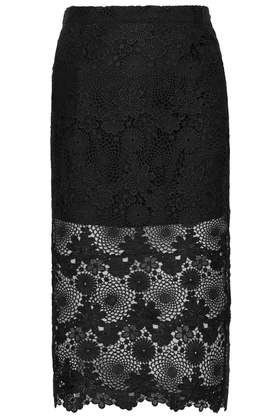 Lace Pencil Skirt
