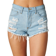 Light Wash Denim Shorts