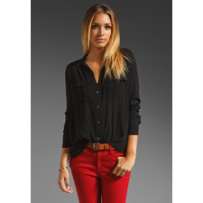 JAMES PERSE Double Needle Work Shirt in Black at Revolve Clothing - Free Shipping!