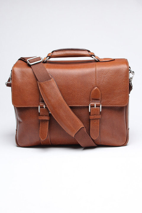 Antique Cruz Leather Messen...