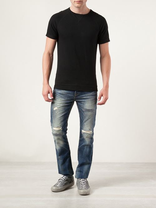 Red Card Distressed Jean - ...