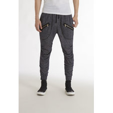 French Terry Ruched Knee Jogger Pants - Seize & Desist - JackThreads