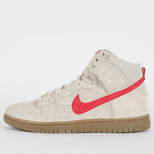 Nike SB Dunk High Pro, Birch / Hyper Red