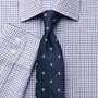 Purple and blue two colour grid check non-iron classic fit shirt | Charles Tyrwhitt