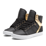 SUPRA SKYTOP Shoe | BLACK / GOLD - WHITE | Official SUPRA Footwear Site
