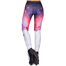 Pink Nebula Print Leggings