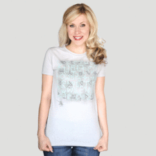 ThinkGeek :: Hello Sweetie Glow-in-the-dark Ladies' Tee