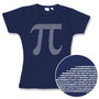 ThinkGeek :: Pi by Numbers Fitted Ladies' Tee