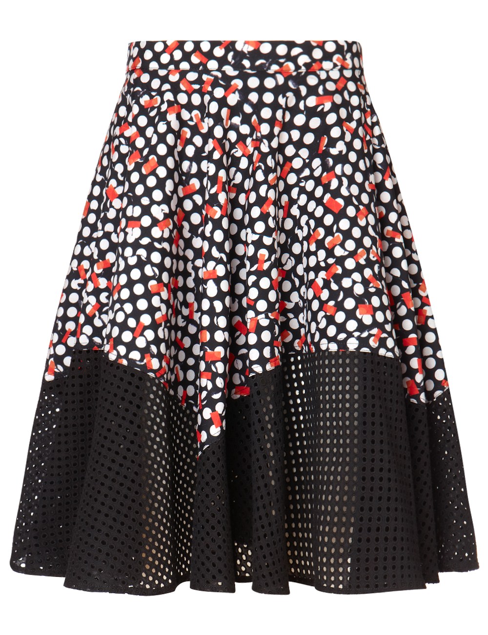 Black Silk Polka Net Skirt ...