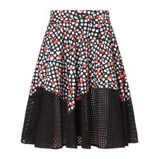 Black Silk Polka Net Skirt | Emilio de la Morena | Avenue32