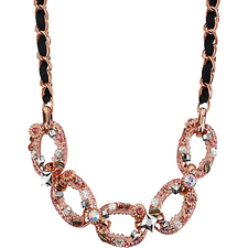 LINK FRONTAL NECKLACE PINK