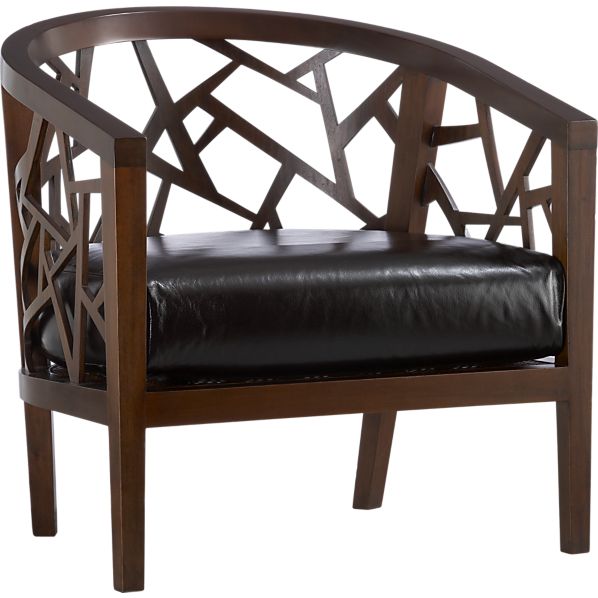 Ankara Chair with Leather C...