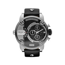 DIESEL® 'Little Daddy' Chronograph Leather Strap Watch, 51mm | Nordstrom