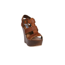 The Wanting Wedge in Cognac by Steve Madden at CoutureCandy.com