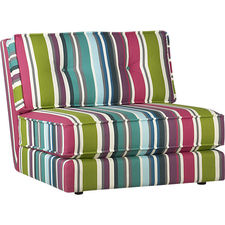 botao stripe armless sectional chair